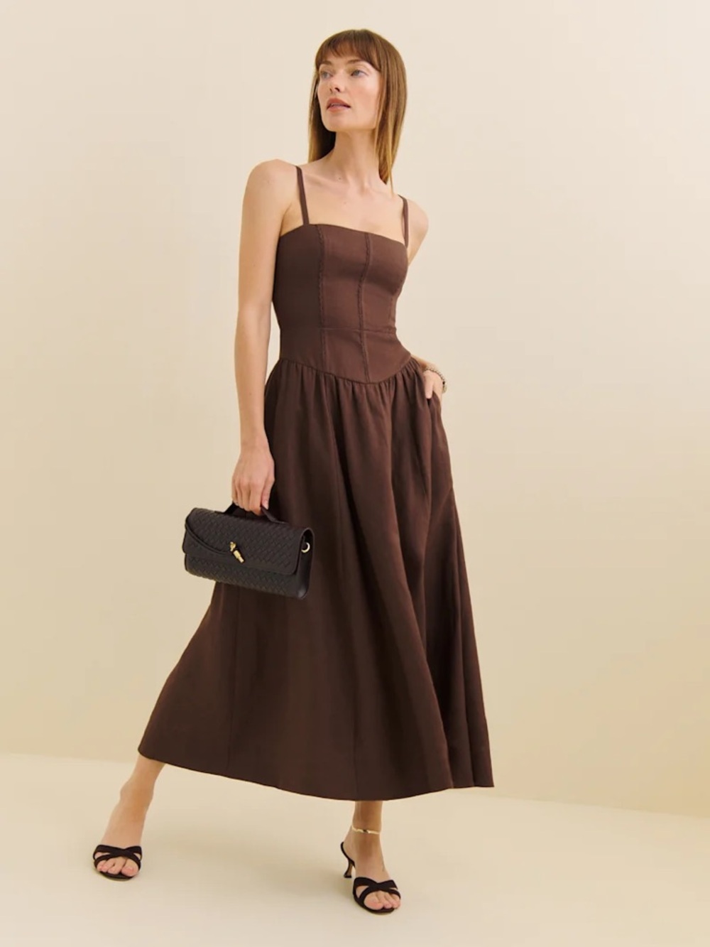 Reformation Katarin Linen Dress—Petites